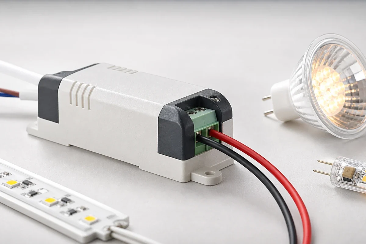 12V LED Trafo mit G4 und GU5.3 LED Leuchtmitteln