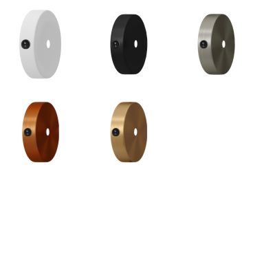 Mini-Lampenbaldachine aus Metall mit seitlichem Schalter in verschiedenen Farben und Oberflächen