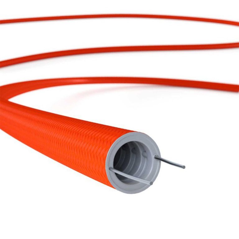 creative tube - textiler roter Kabelkanal