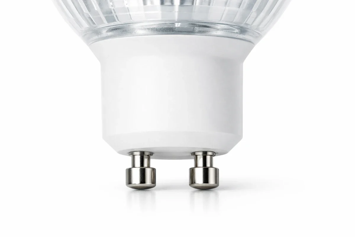 GU10 LED-Sockel mit zwei kurzen Pins für 230V Dreh-Steck-System
