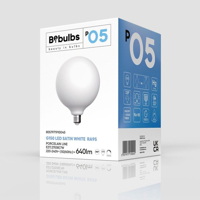 E27 LED Leuchtmittel in Porzellan Optik